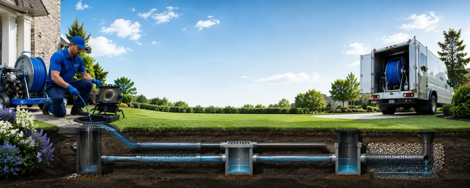 Outdoor drain cleaning information for Bagley, WI